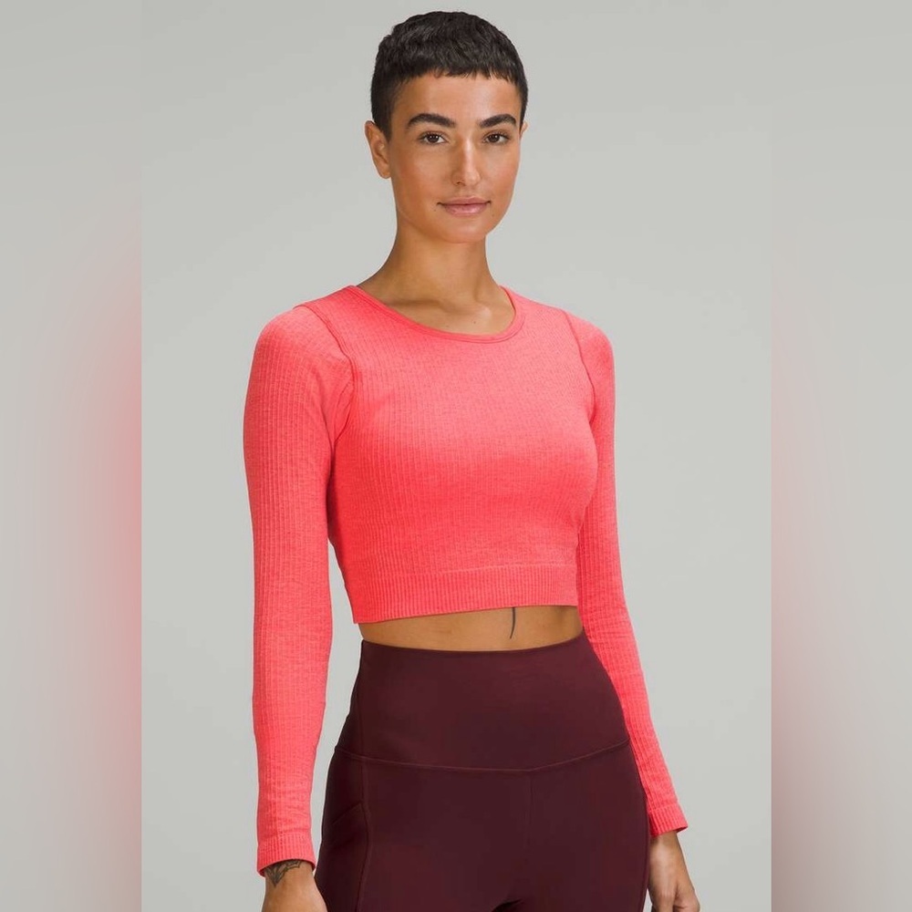 Lululemon Ebb to Street Long Sleeve Shirt in Pale Raseberry